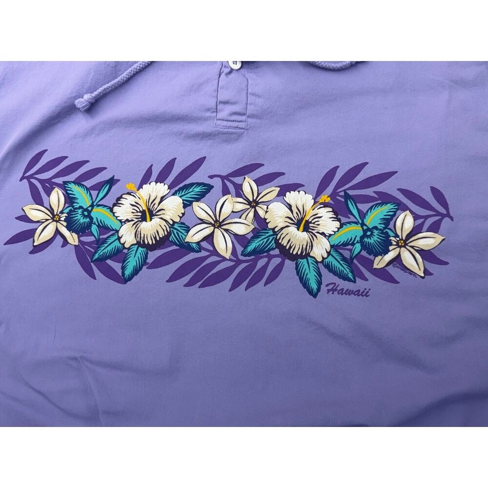 Crazy Shirts Lavender Dyed Pullover Floral M - Picture 8 of 11